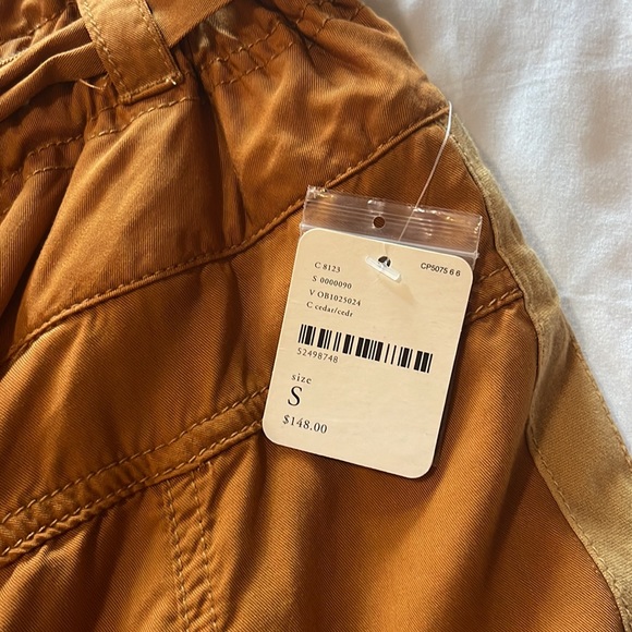 NWT orange free people utility pants - Picture 8 of 9
